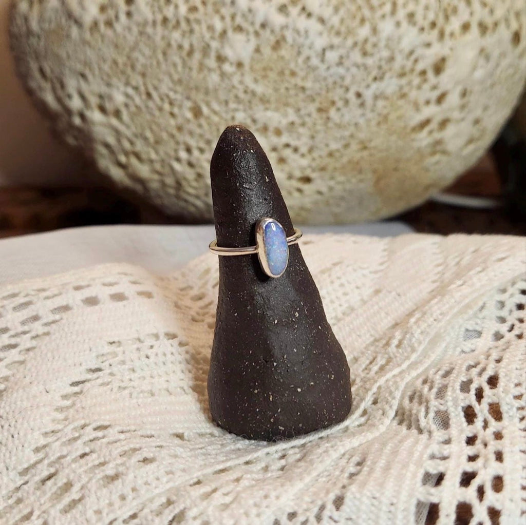 Cooper Pedy Opal Ring | Size 5 / Size J 1/2