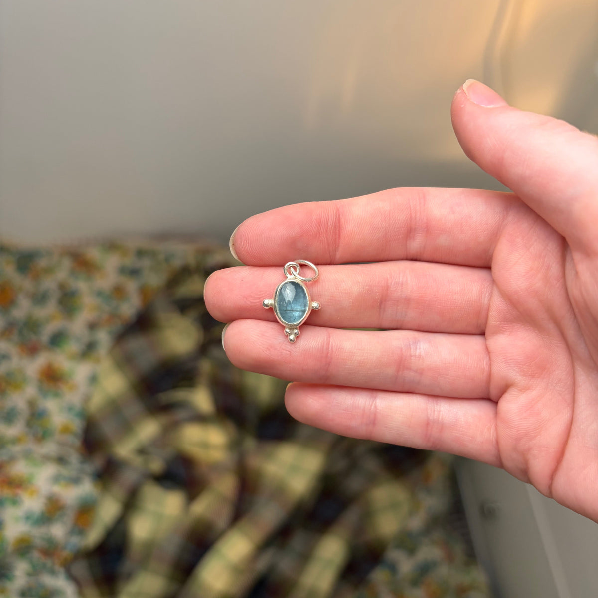 Kyanite Dainty Necklace Pendant