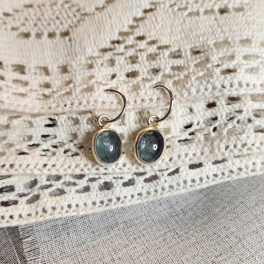 Kyanite Hoop Earrings