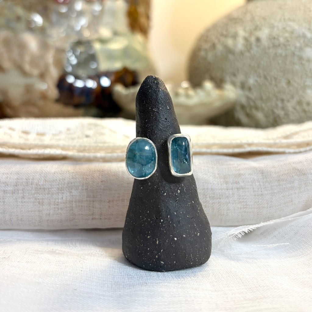 Kyanite Adjustable Ring | Approx Size 6 - 7.5 / Size L 1/2 - O 1/2