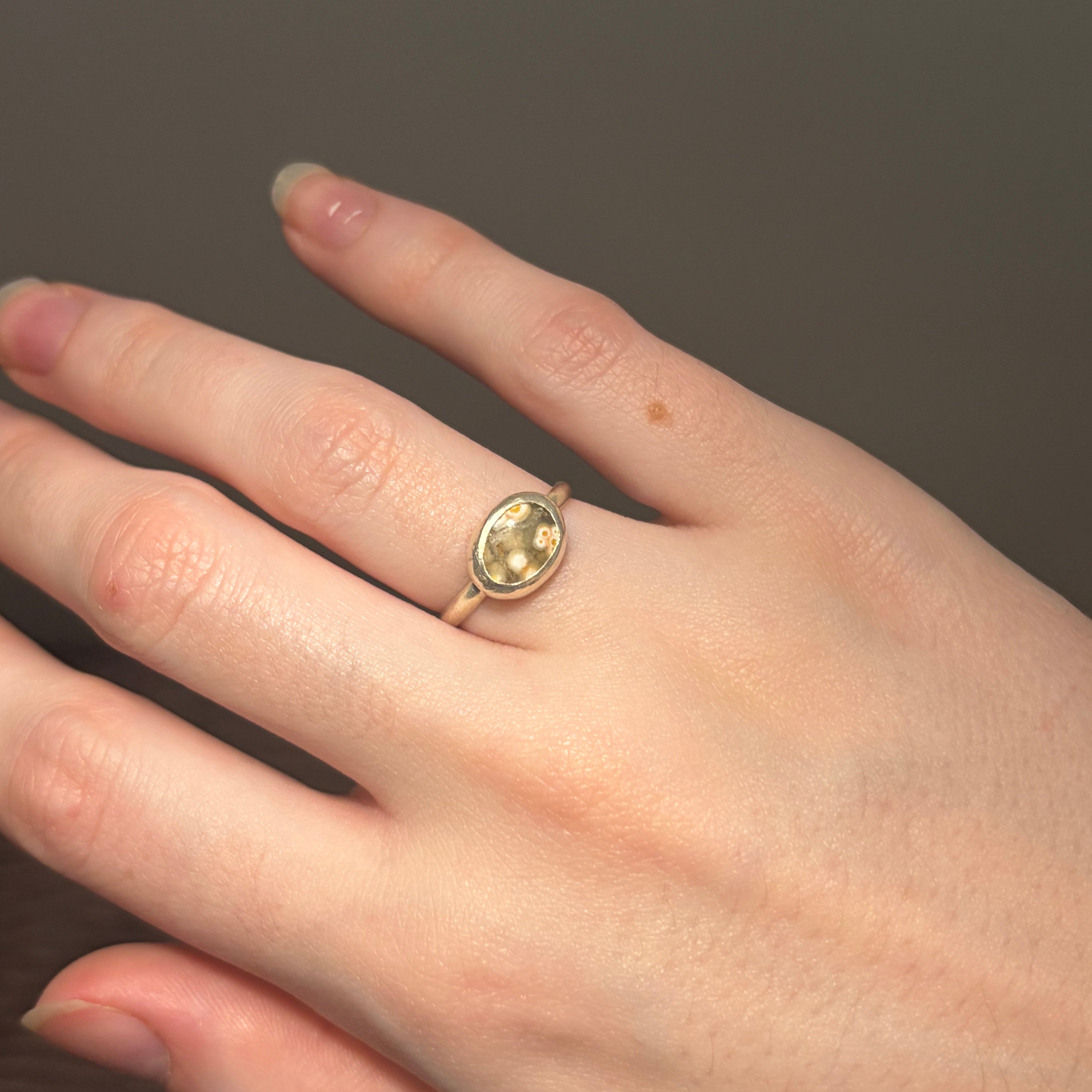 Ocean Jasper Ring | Size 5 / Size J 1/2