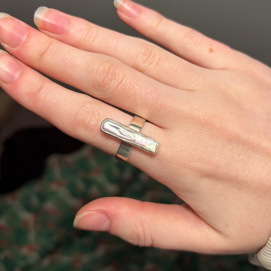 Baroque Pearl Statement Ring | Size 7.75 / Size P