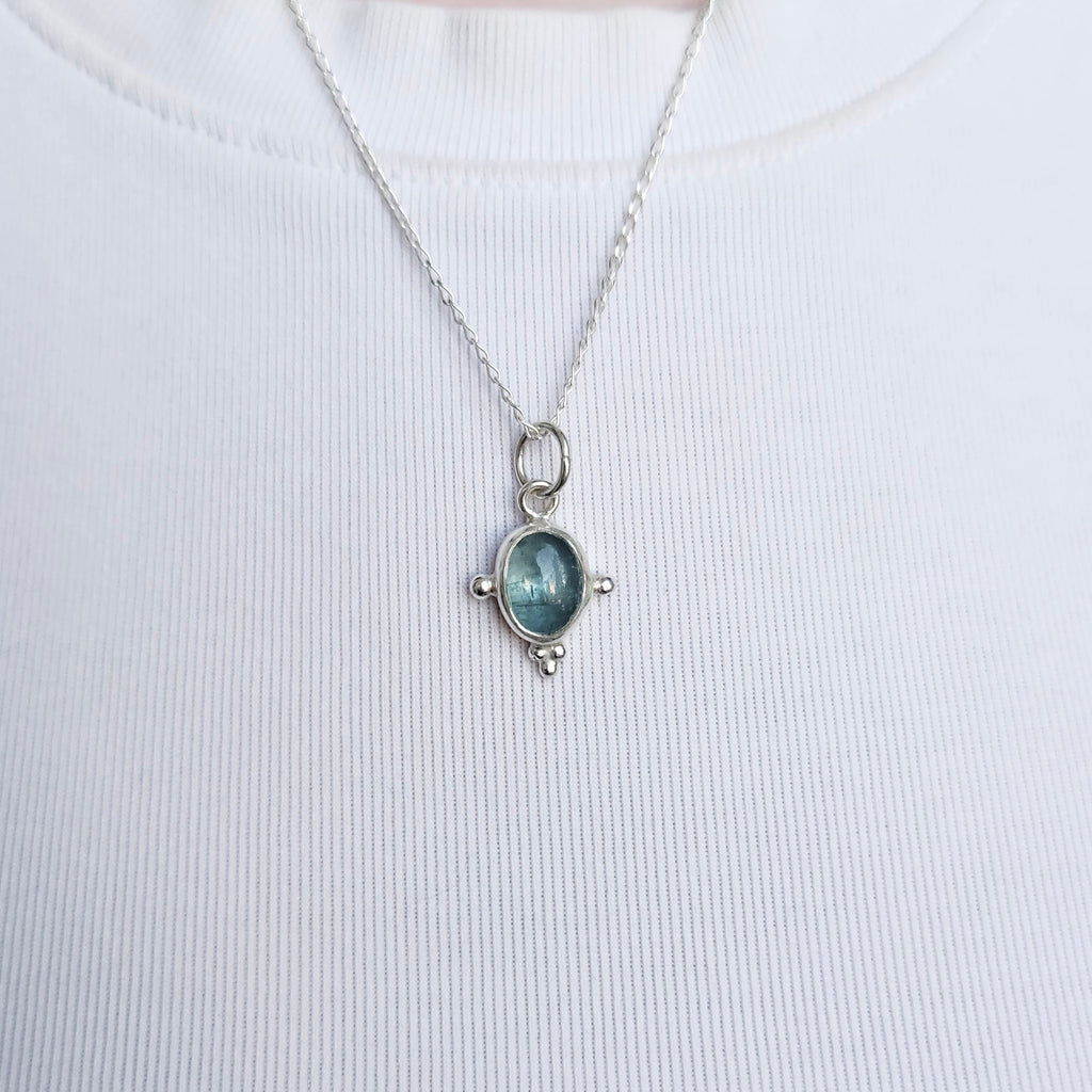 Kyanite Dainty Necklace Pendant