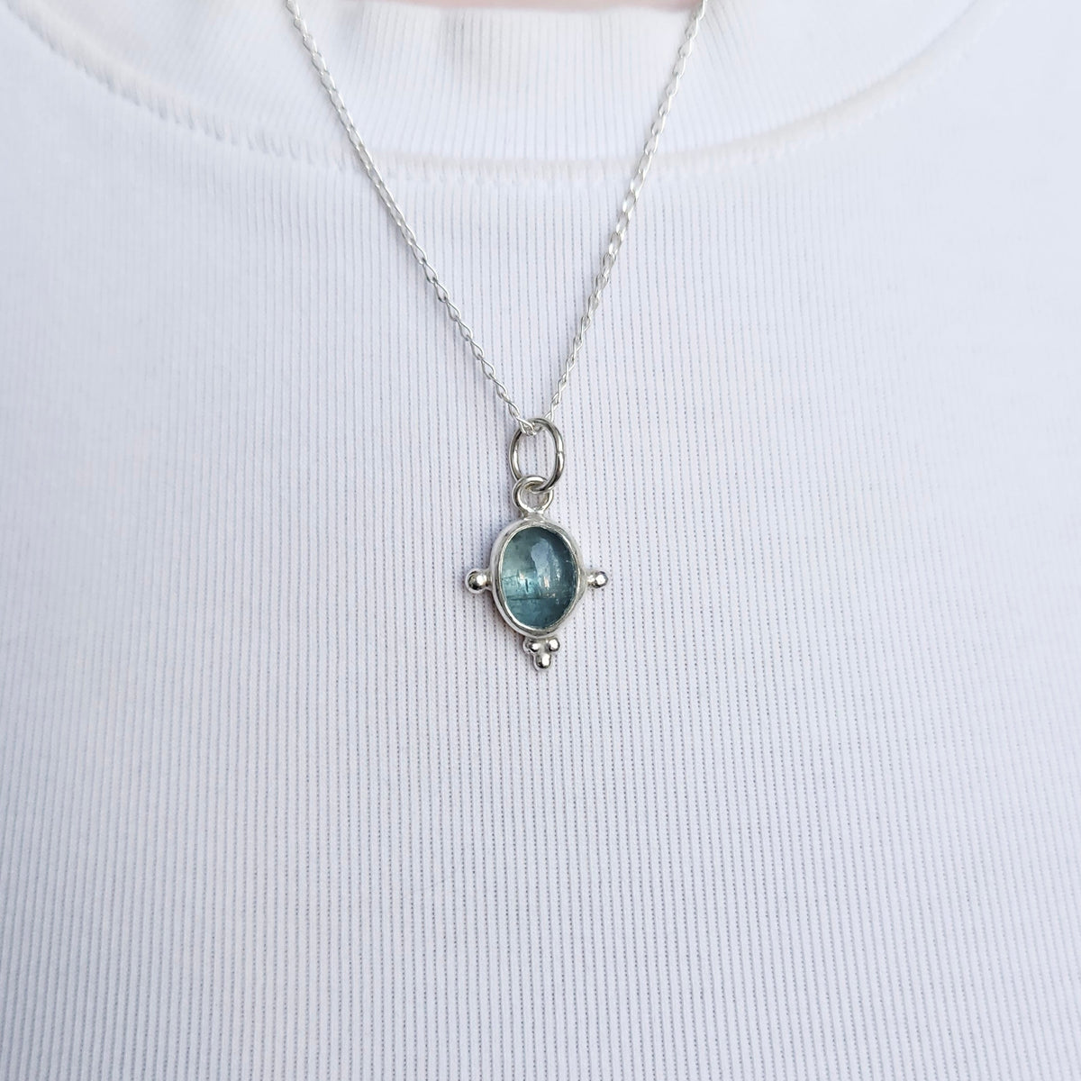 Kyanite Dainty Necklace Pendant
