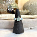 Sea Glass and Larimar Ring | Size 6.75 / Size N