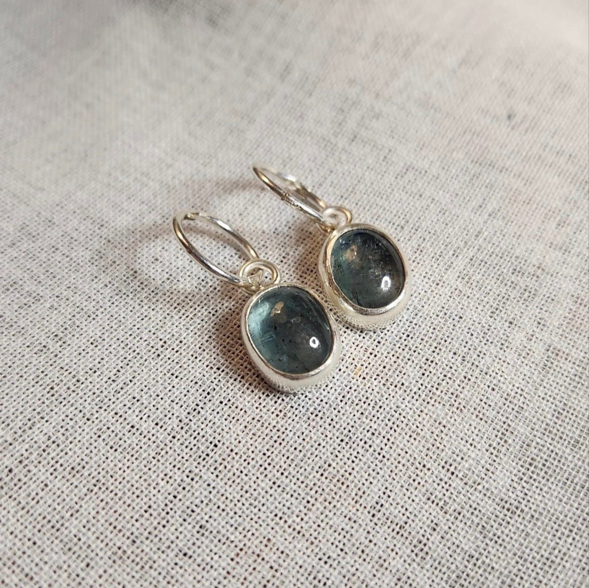 Kyanite Hoop Earrings