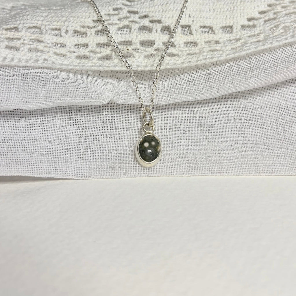 Ocean Jasper Dainty Necklace Pendant