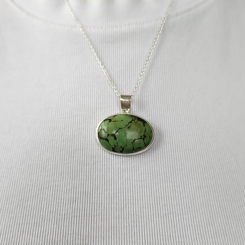 Turquoise Statement Necklace Pendant