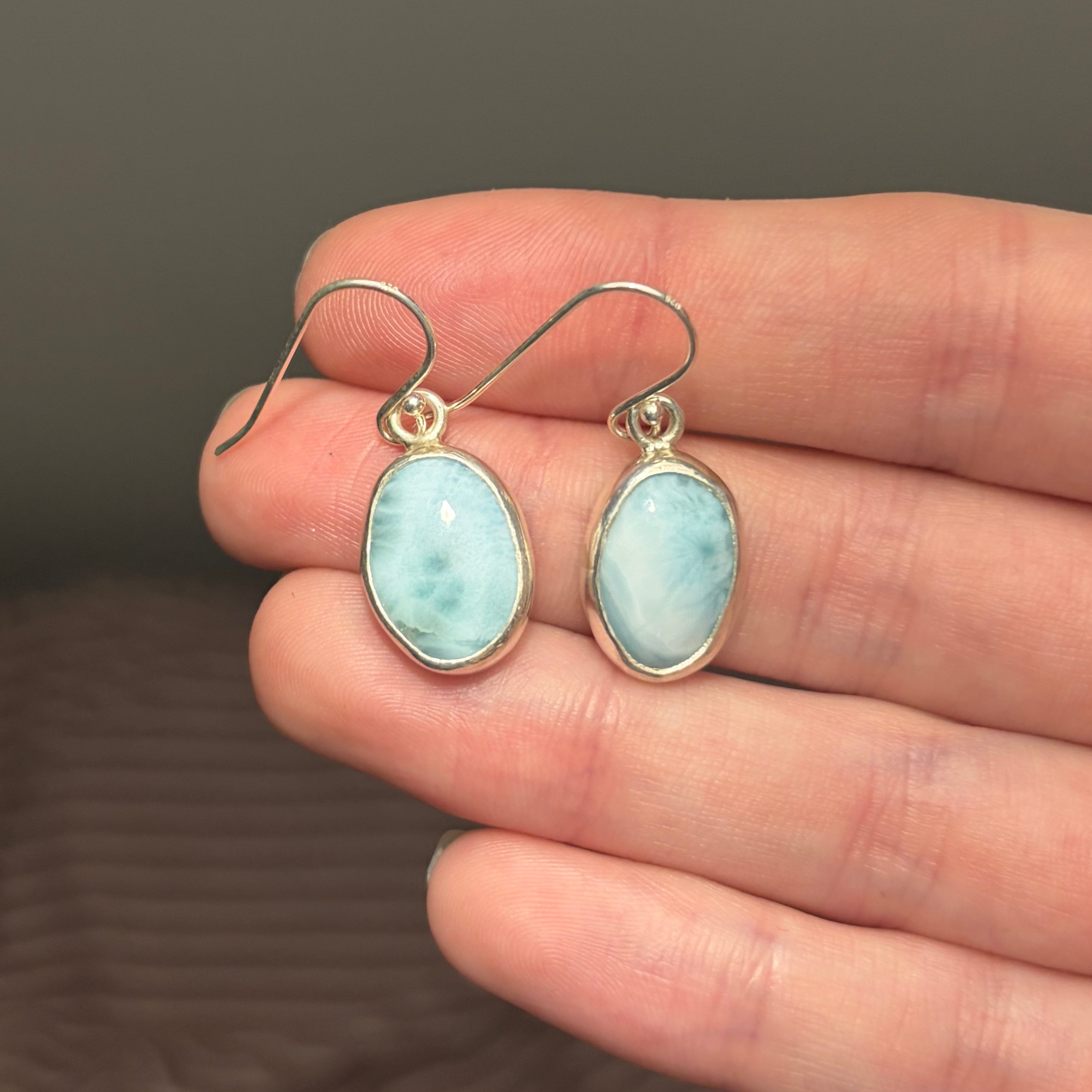 Larimar Dangle Earrings
