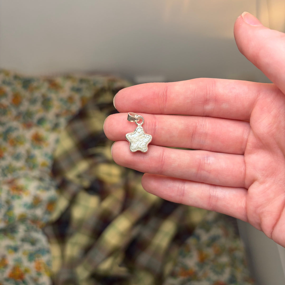 Star Pearl Dainty Necklace Pendant