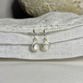 Mother of Pearl and Recycled Silver Earrings