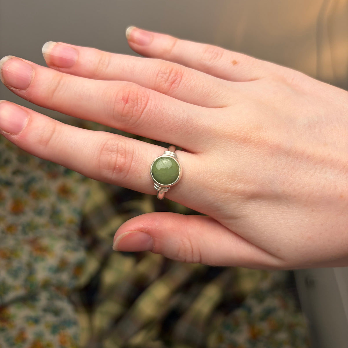 Jade Ring | Size 7.75 / Size P
