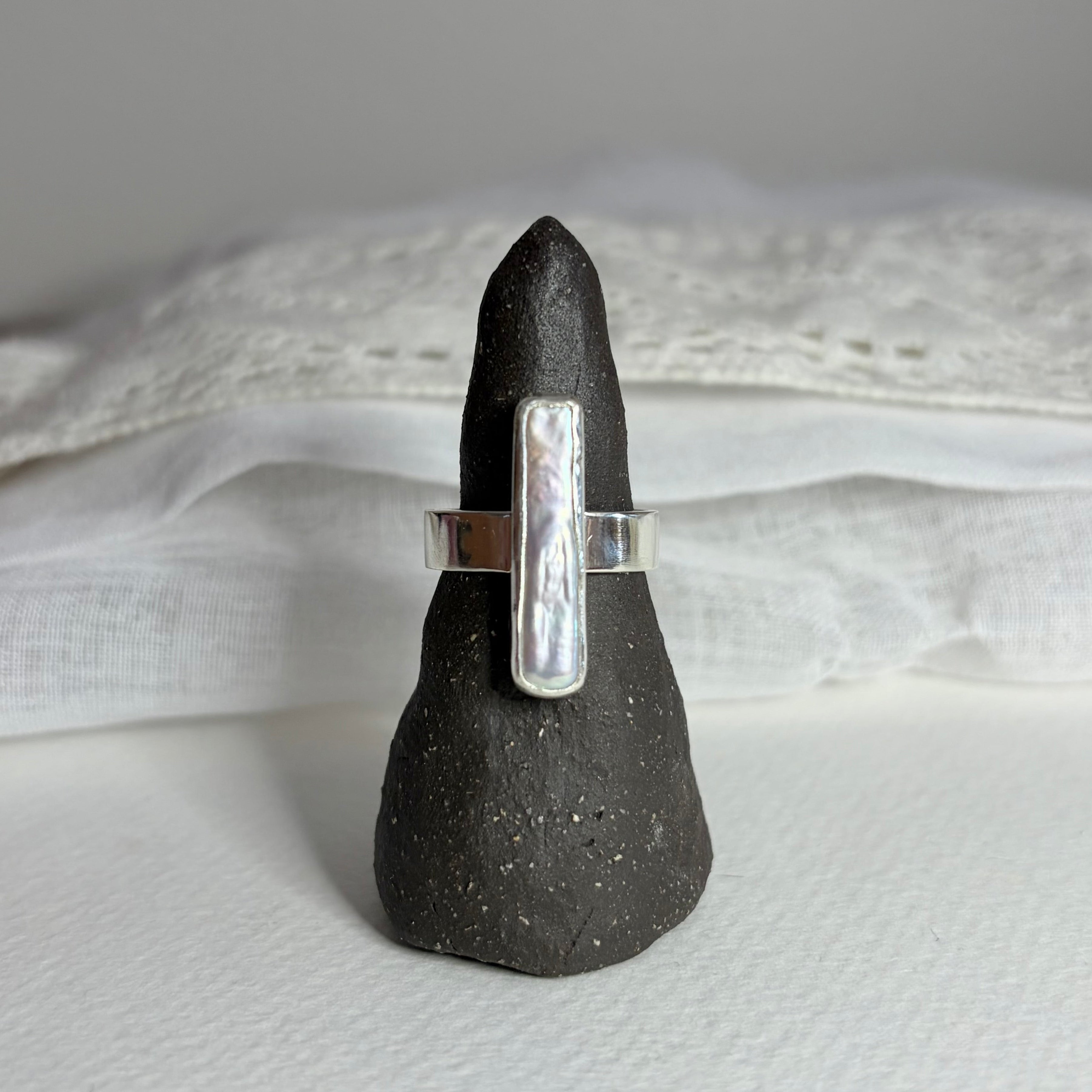 Baroque Pearl Statement Ring | Size 7.75 / Size P