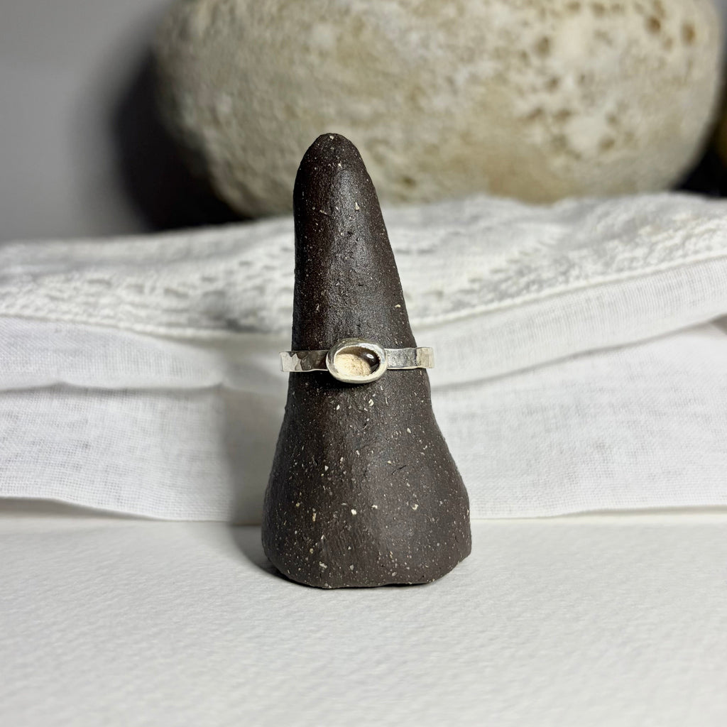 Smoky Quartz Ring | Size 9.5 / Size S 1/2