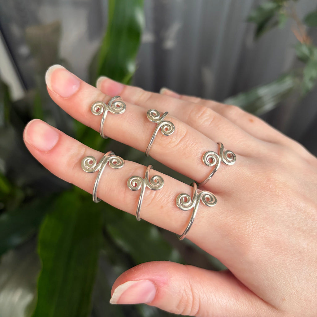 Wrought Iron Spiral Rings | Assorted Sizes