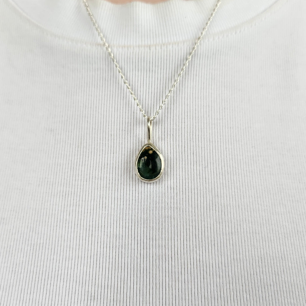 Ocean Jasper Dainty Necklace Pendant