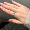Kyanite Hammered Ring | Size 10 / Size T 1/2