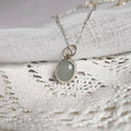 Aquamarine Dainty Necklace Pendant