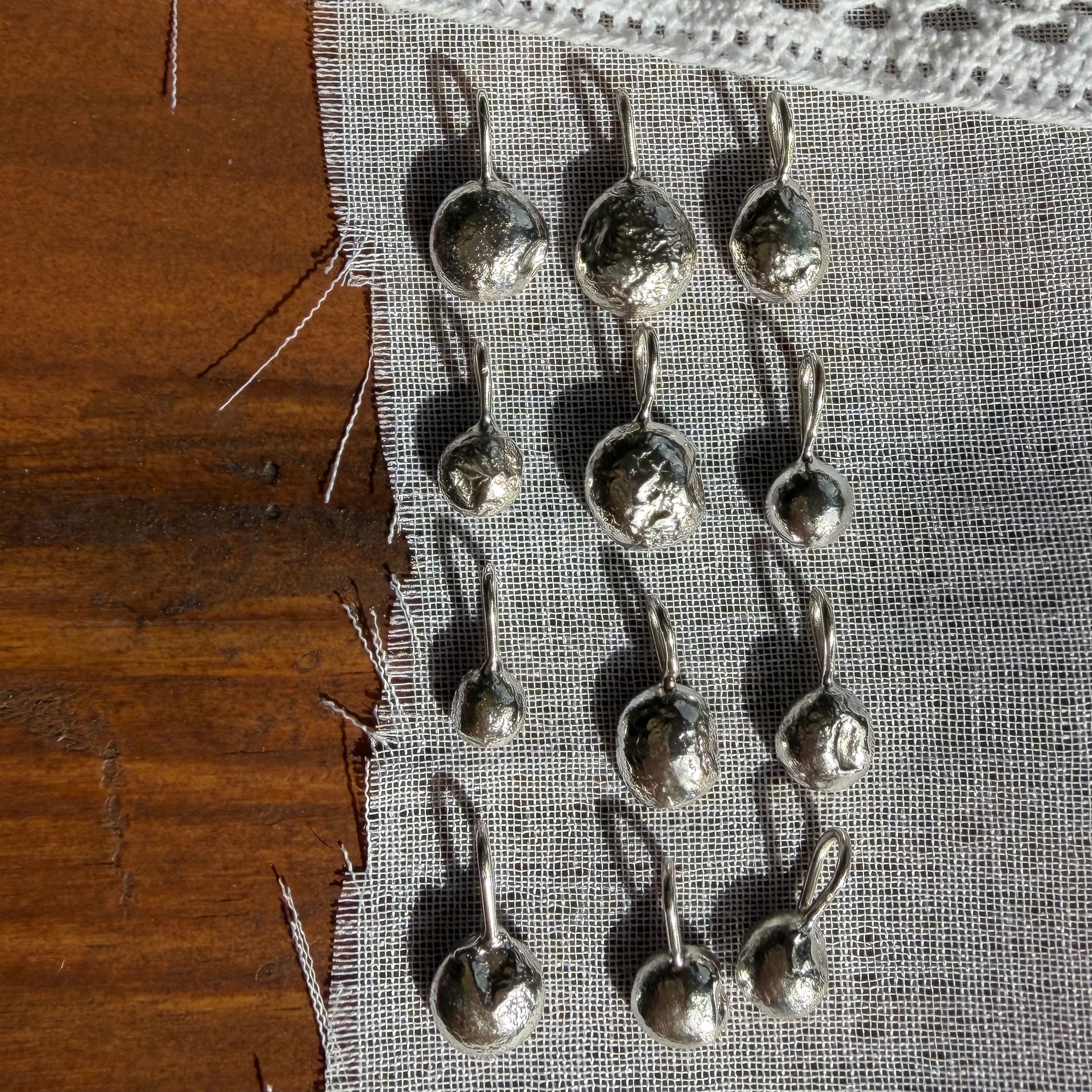 Recycled Silver Pebble Pendant **RANDOM ONE