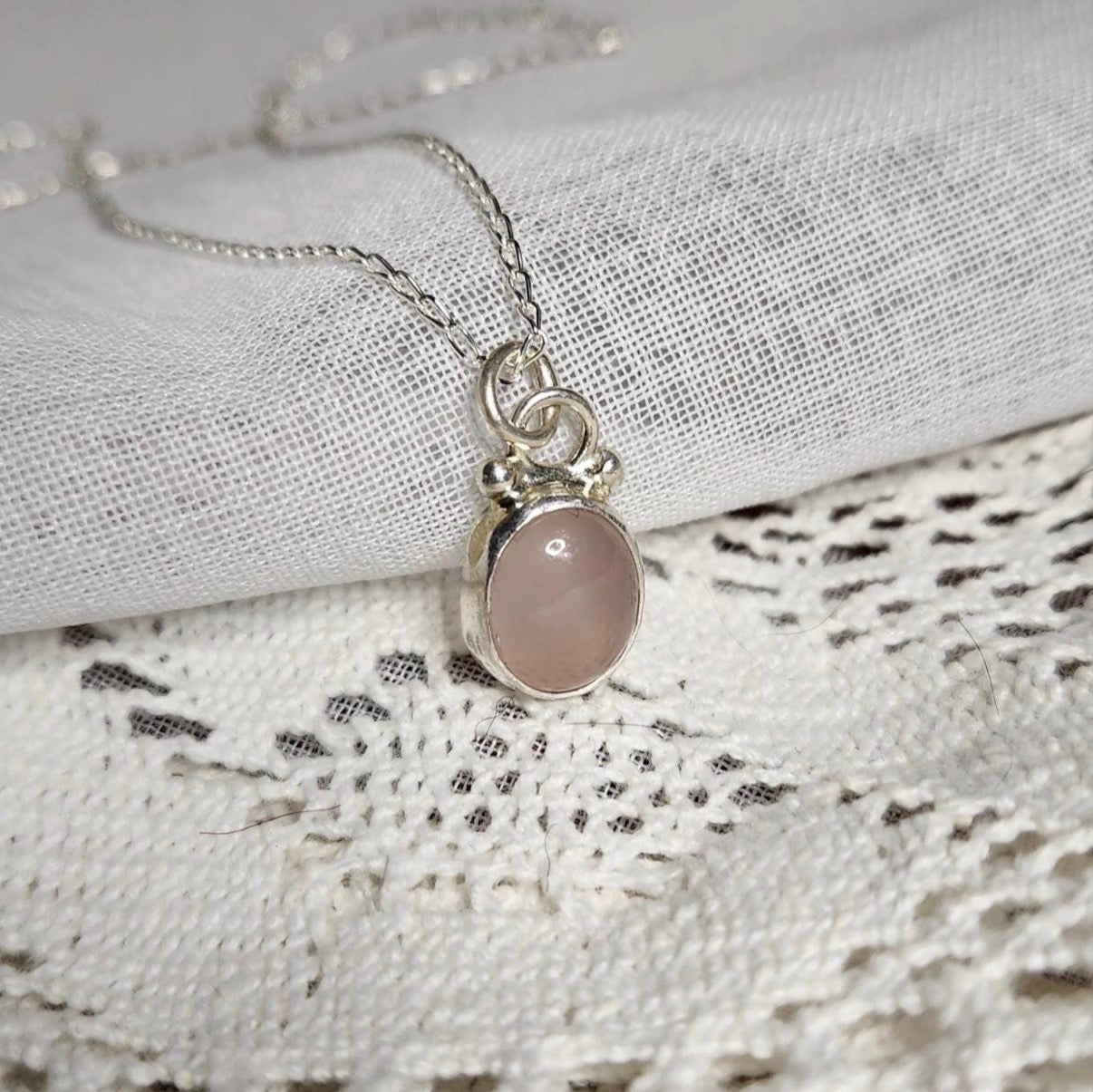 Lavender Chalcedony Necklace Pendant