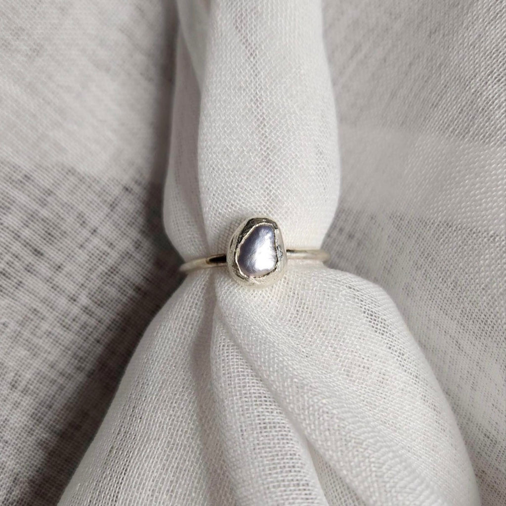 Pearl Ring | Size 8 / Size P 1/2