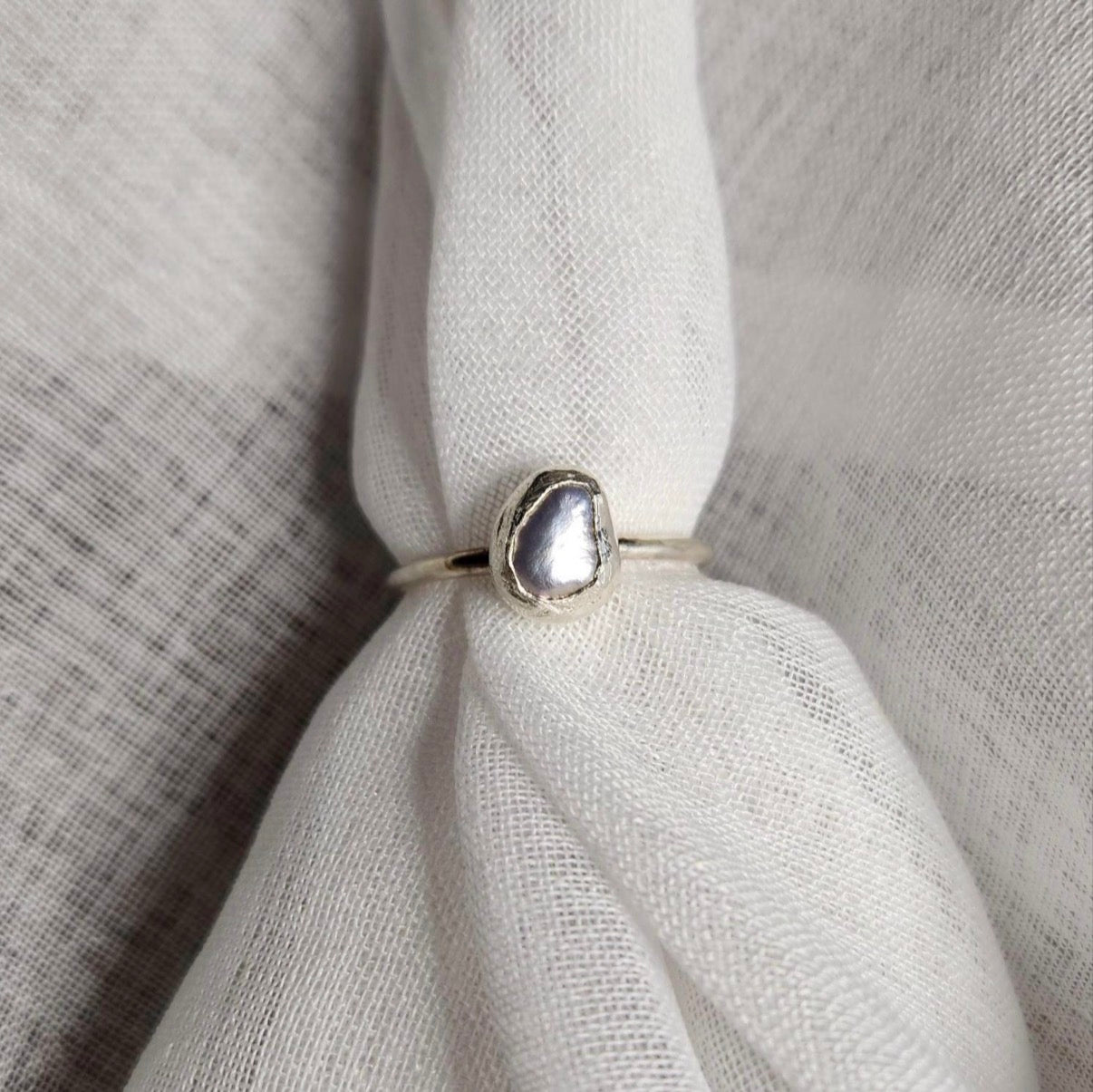 Pearl Ring | Size 8 / Size P 1/2
