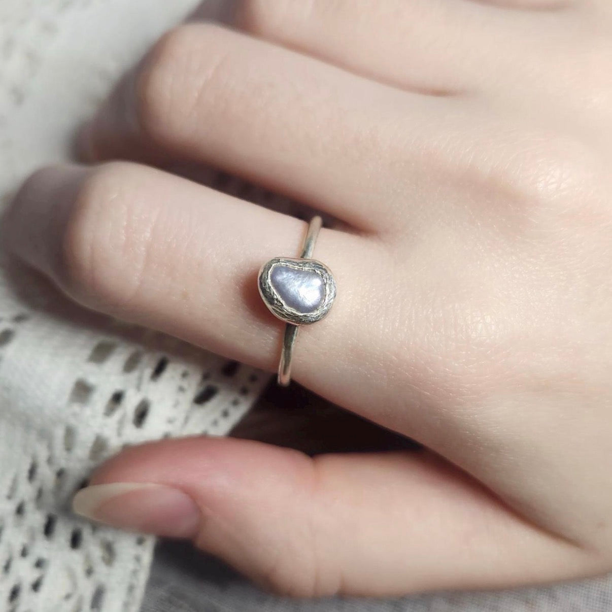 Pearl Ring | Size 8 / Size P 1/2