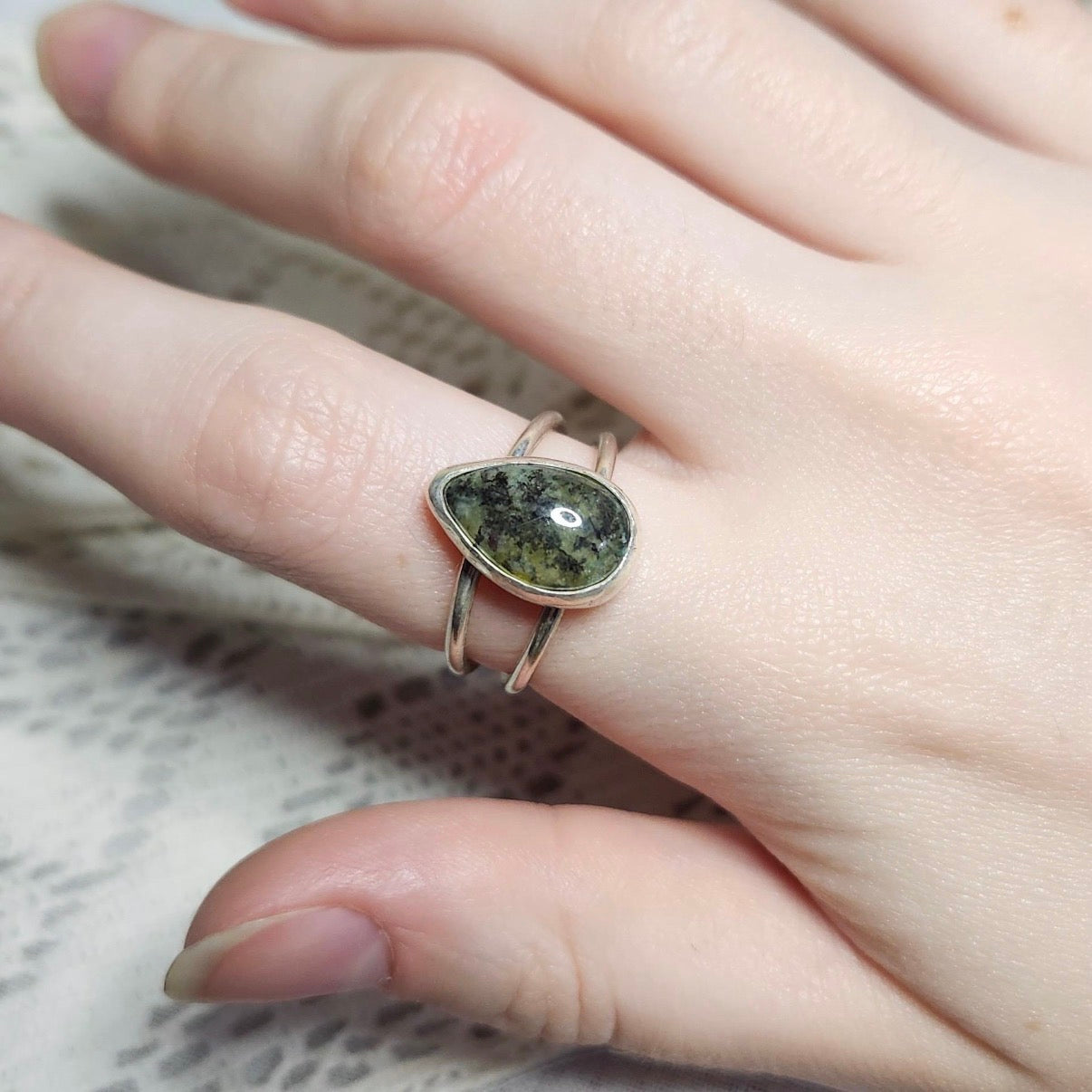 Peruvian Opal Ring | Size 7.25 / Size O