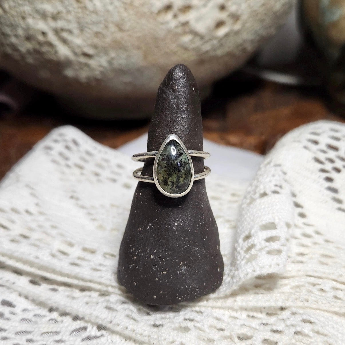 Peruvian Opal Ring | Size 7.25 / Size O