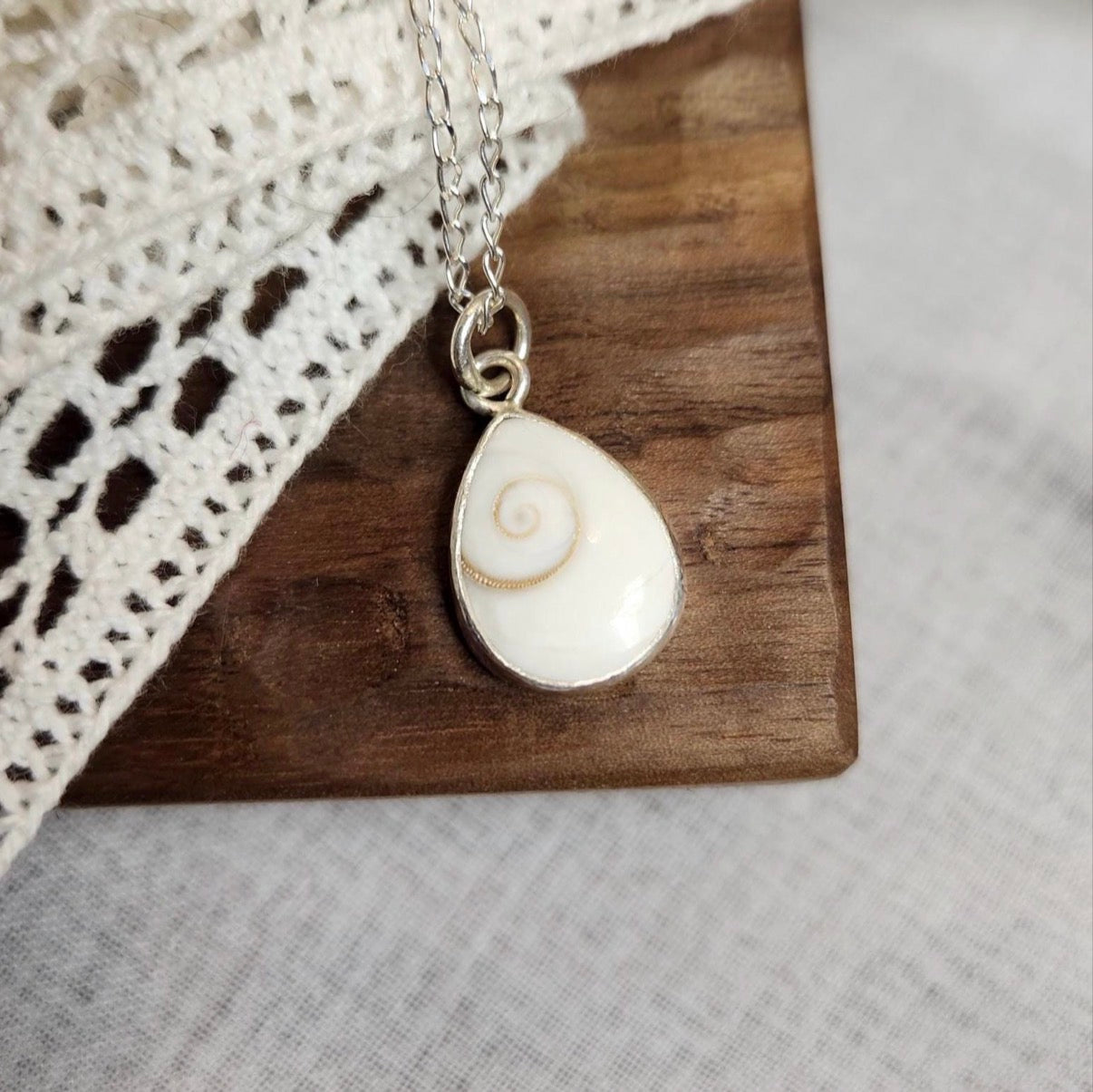 Shiva Eye Shell Necklace Pendant