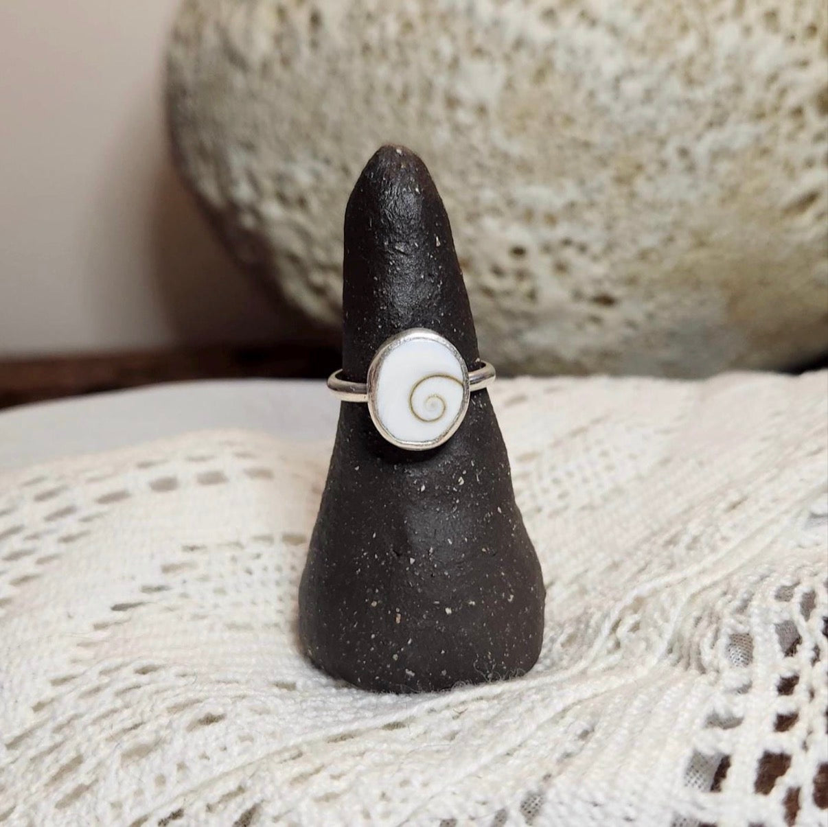 Shiva Eye Shell Ring | Size 6.5 / Size M 1/2