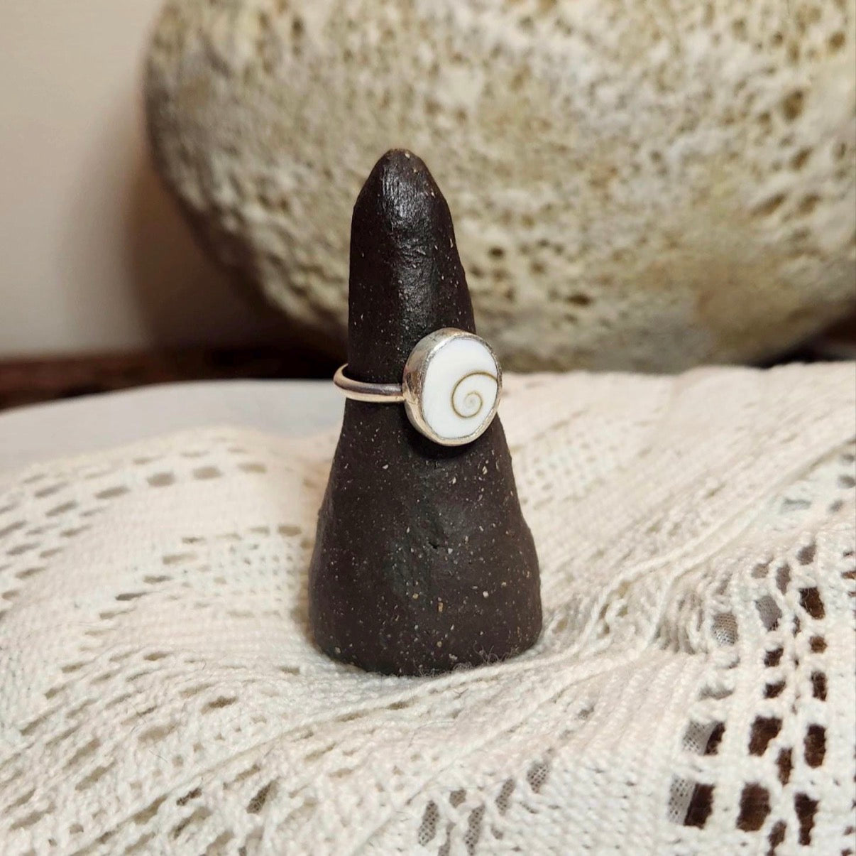 Shiva Eye Shell Ring | Size 6.5 / Size M 1/2