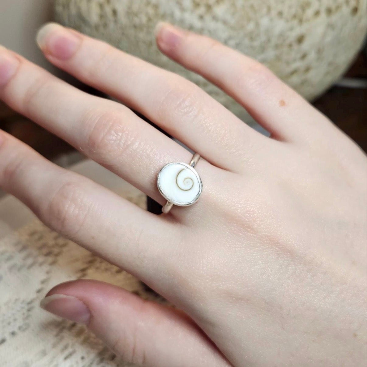 Shiva Eye Shell Ring | Size 6.5 / Size M 1/2