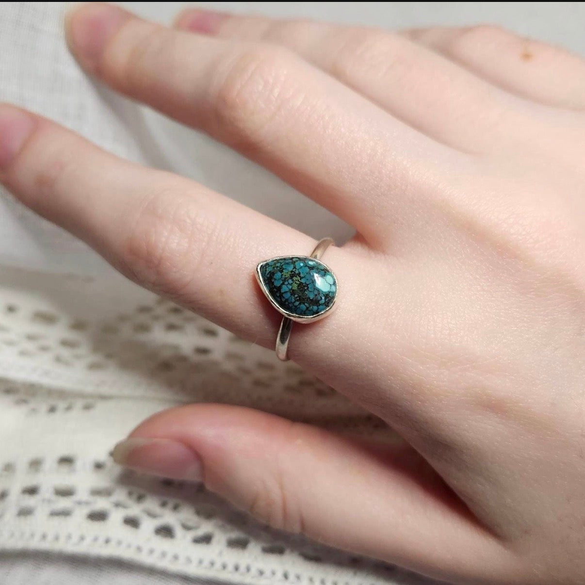 Turquoise Ring | Size 7.5 / Size O 1/2