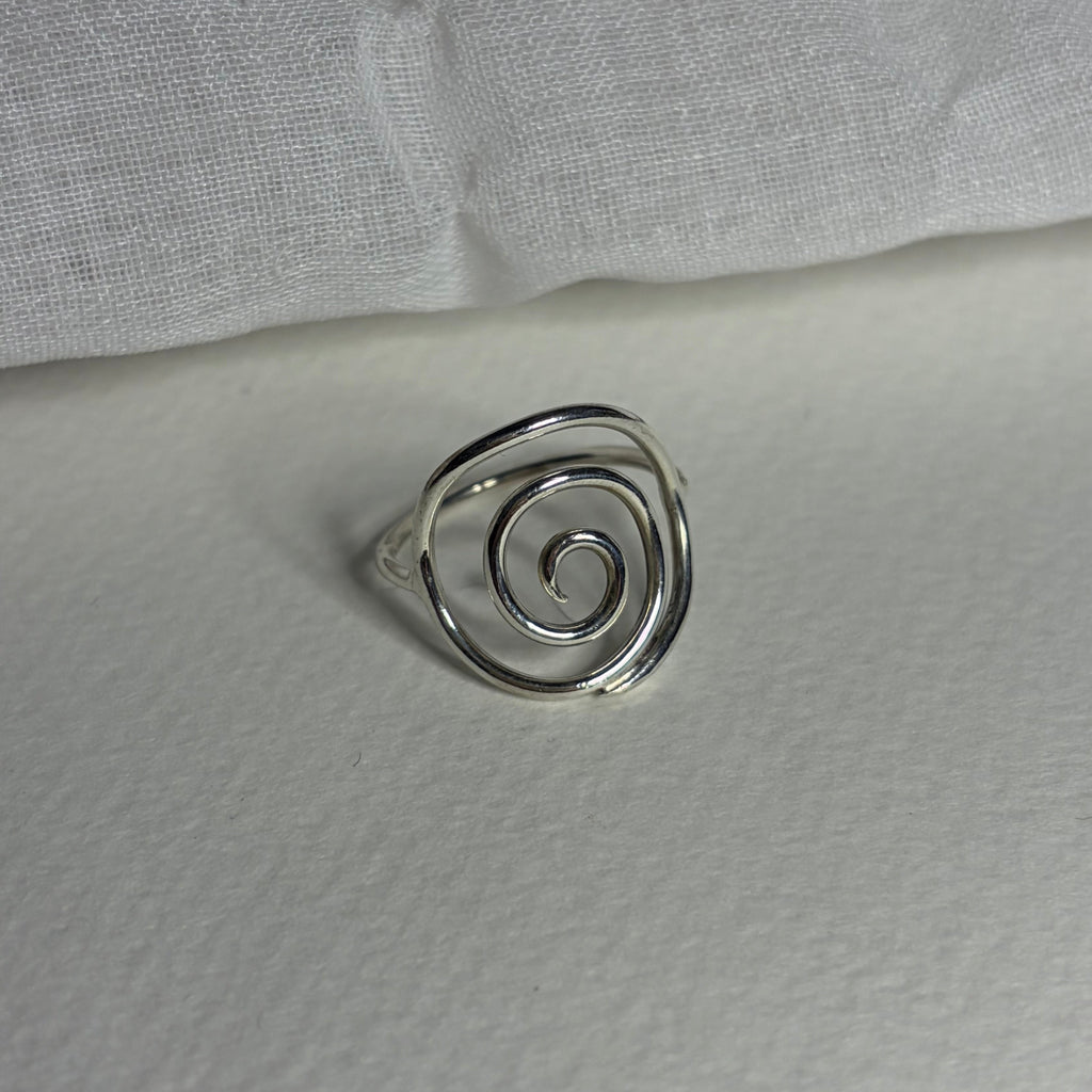 Spiral Silver Ring | Size 9 / Size R 1/2