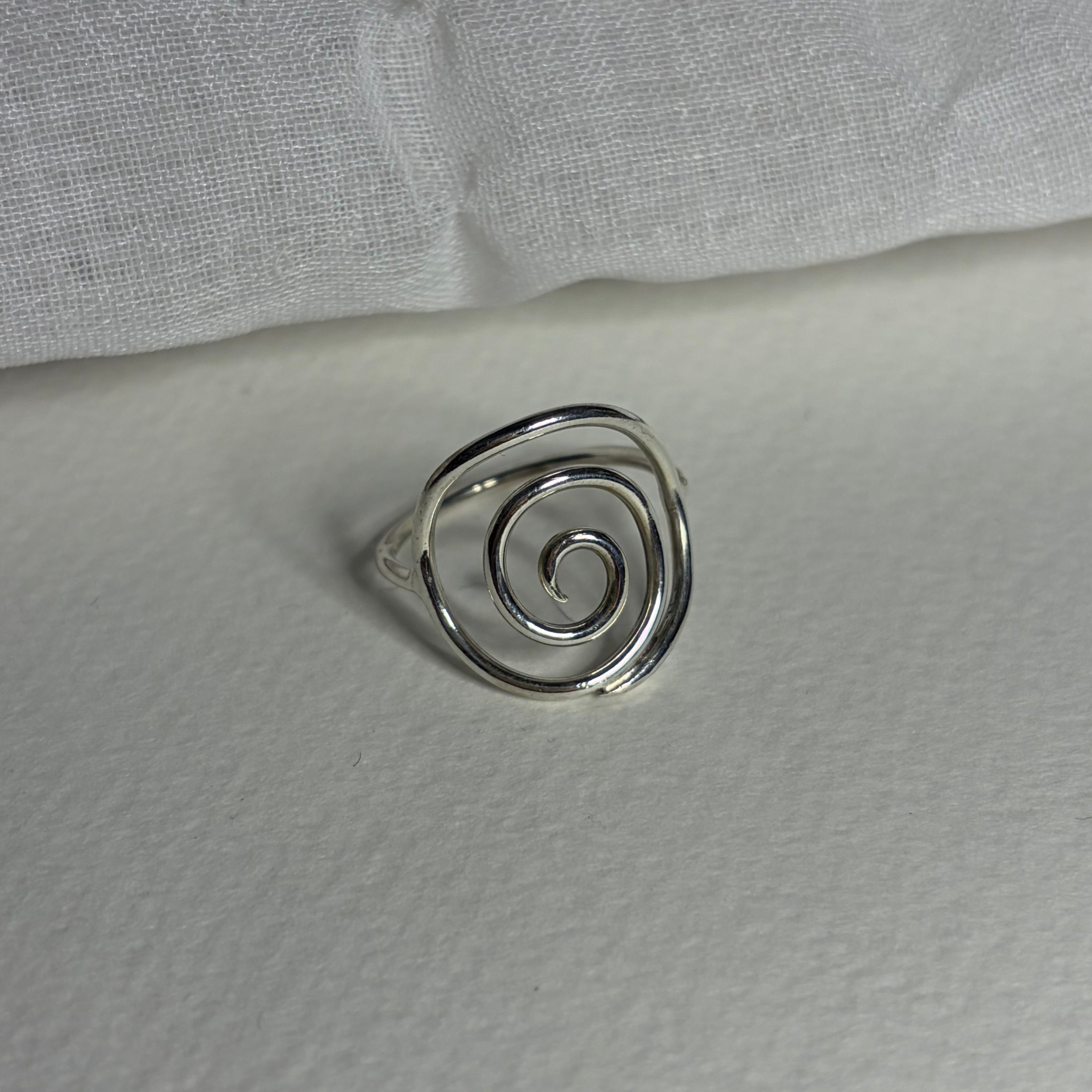 Spiral Silver Ring | Size 9 / Size R 1/2