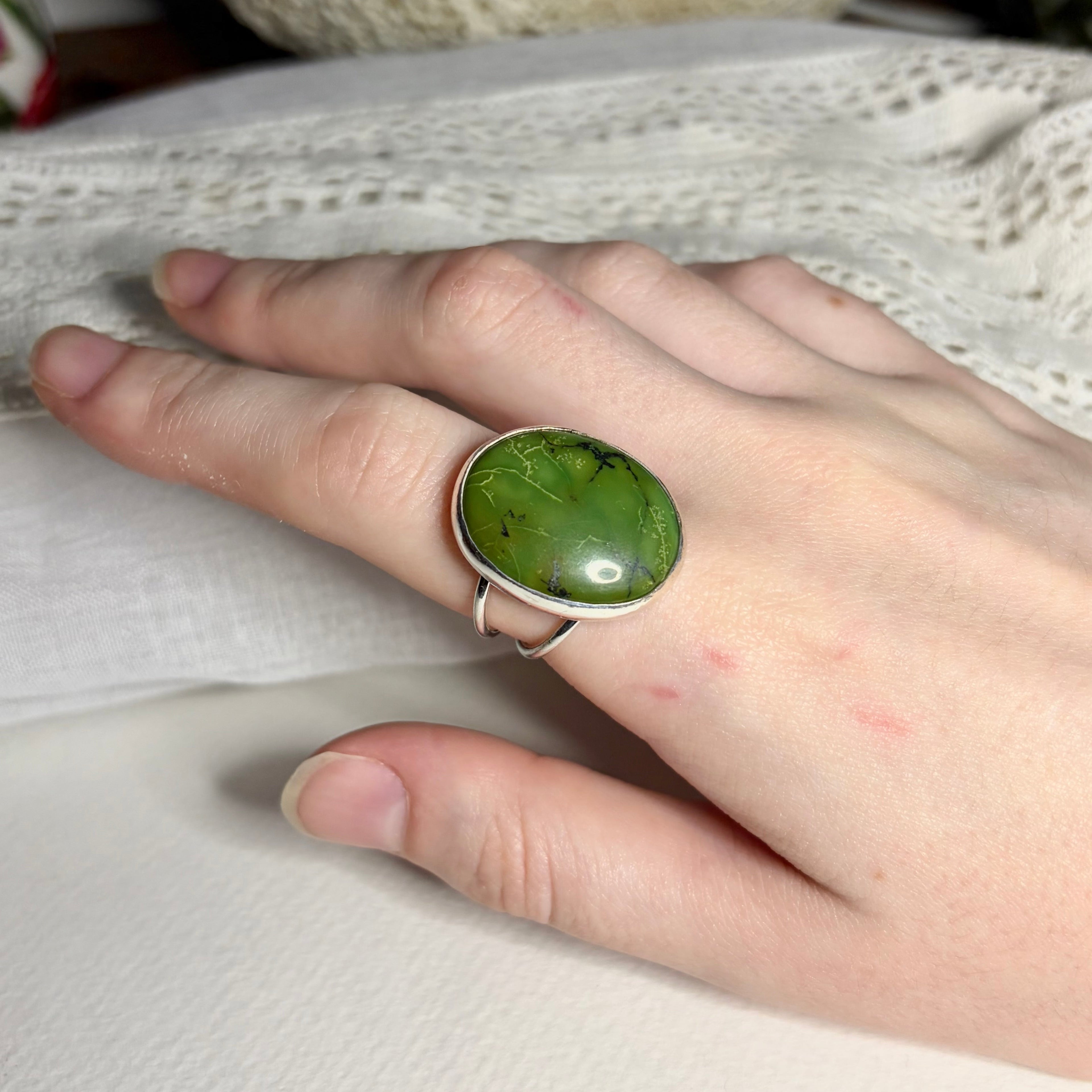 Statement Turquoise Ring | Size 8.25 / Size Q
