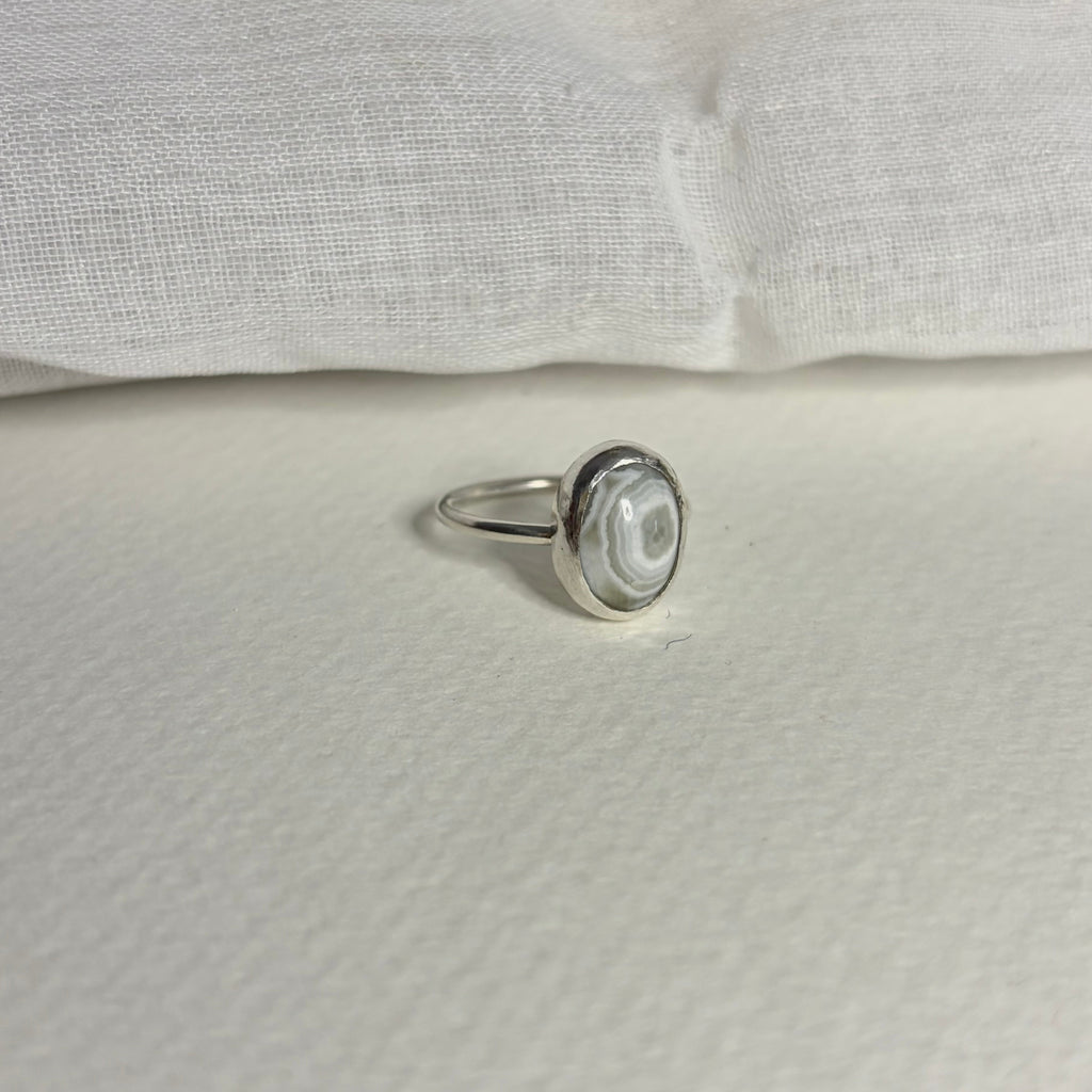 Grey Ocean Jasper Ring | Size 5.75 / Size L