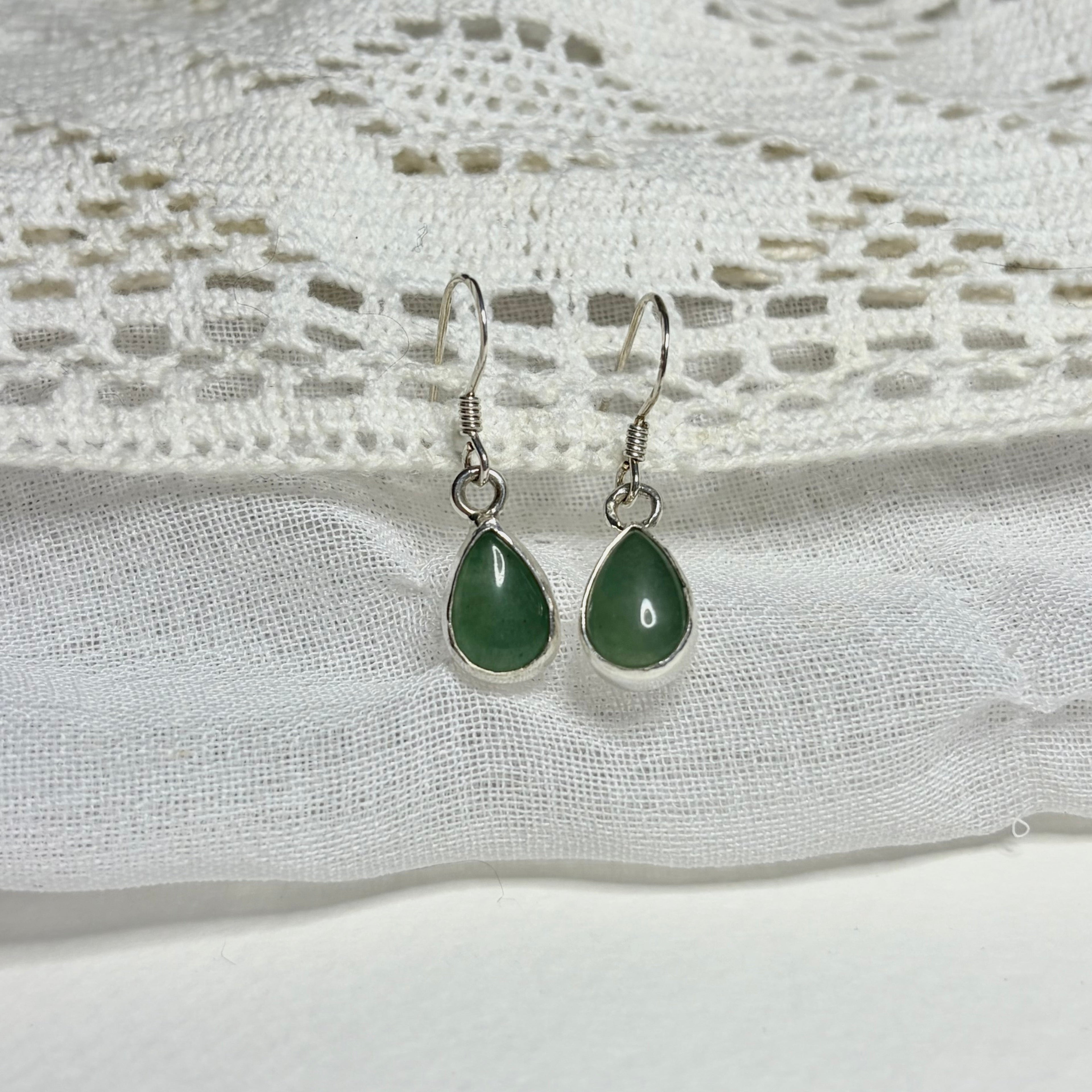 Green Aventurine Dangle Earrings