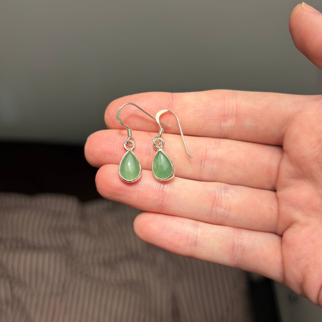 Green Aventurine Dangle Earrings