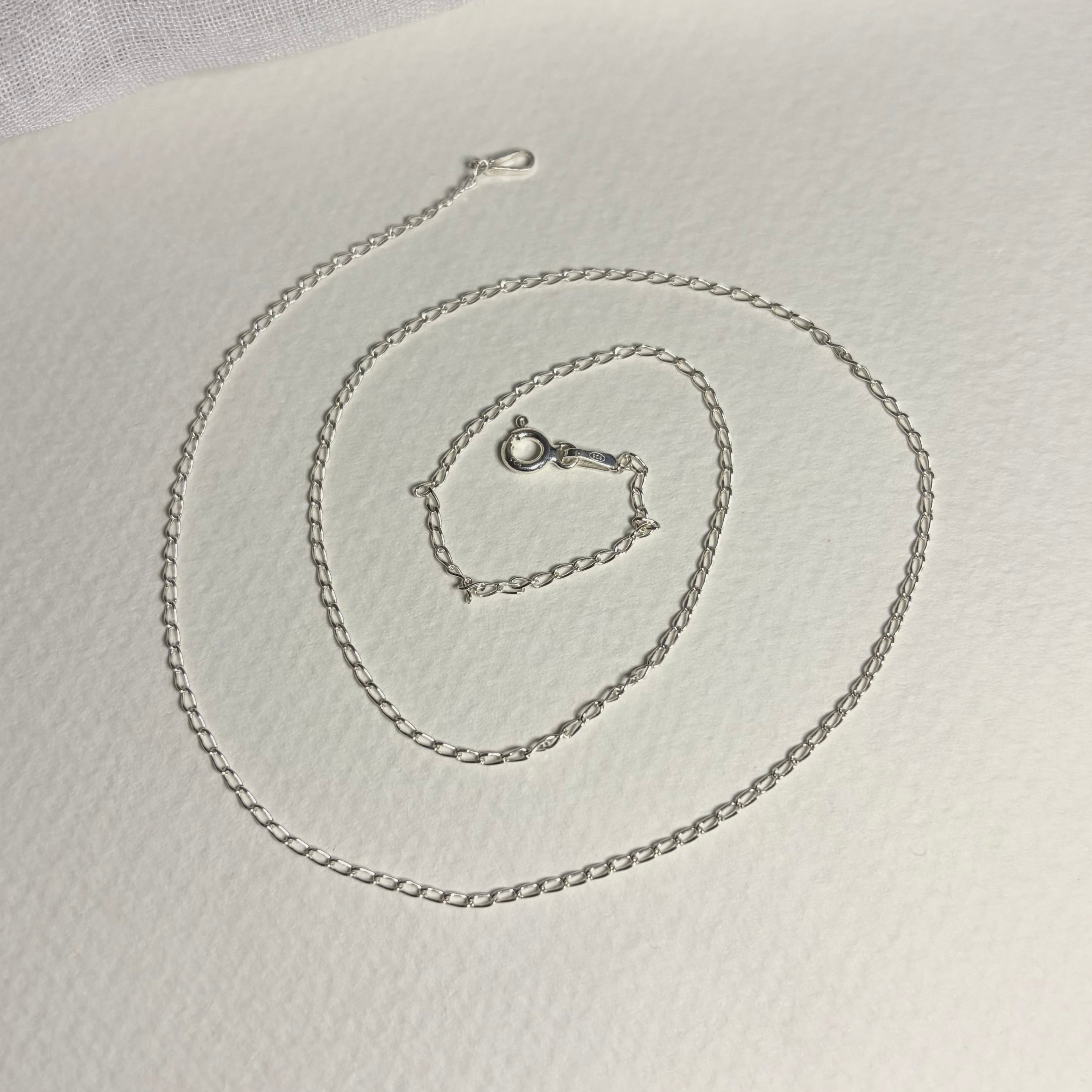 45cm Dainty Sterling Silver Chain